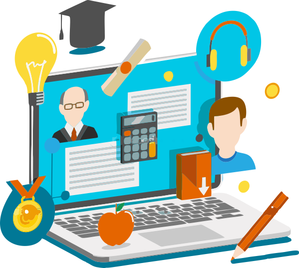 imagen similar a una plataforma educativa