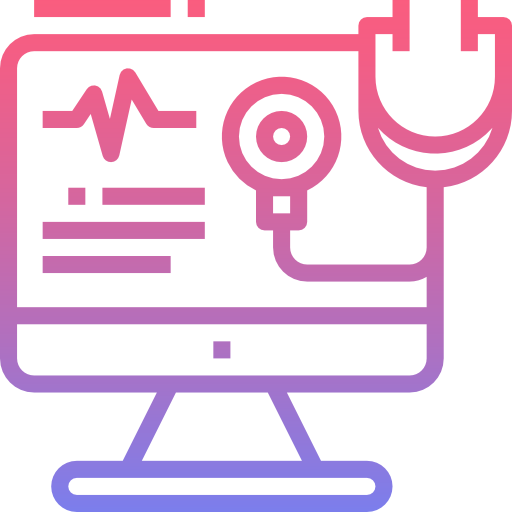 pantalla con iconos de seguridad y bienestar